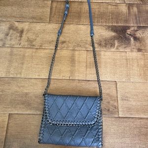 Urban Expressions bag with adjustable pewter chain shoulder strap